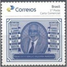 SB3697M.21-SELO PERSONALIZADO OS GRANDES NOMES DA FILATELIA BRASILEIRA - FRANCISCO S B MARINHO - 2021 - MINT