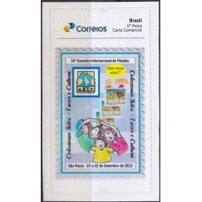 SB3698M.04-SELO PERSONALIZADO PRISMA AUTOADESIVO, 24º ENCONTRO INTERNACIONAL DE FILATELIA - 2023 - MINT