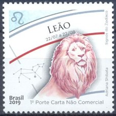 SB3832M-SELO SIGNOS DO ZODÍACO, LEÃO - 2019 - MINT