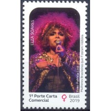 SB3833M-SELO MULHERES BRASILEIRAS QUE FIZERAM HISTÓRIA, ELZA SOARES - 2019 - MINT