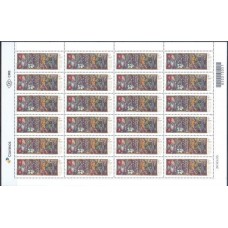 SB3877MF-FOLHA 24 SELOS RELAÇÕES DIPLOMÁTICAS BRASIL - FINLÂNDIA - 2019 - MINT