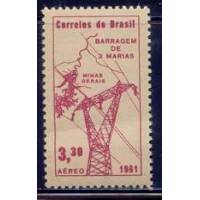SBA103N-SELO AÉREO INAUGURAÇÃO DA BARRAGEM TRÊS MARIAS - 1961 - N