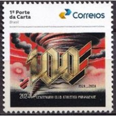 SI0020M-SELO INSTITUCIONAL 100 ANOS DO CLUB ATHLETICO PARANAENSE - 2024 - MINT
