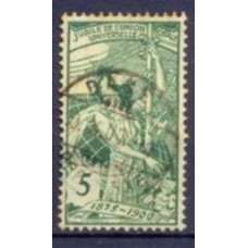 SUI0086UA-SELO 25º ANIVERSÁRIO DA UPU, 5C - SUÍÇA - 1900 - U