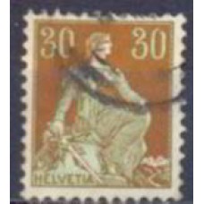 SUI0121U-SELO HELVETIA, 30C - SUÍÇA - 1907/17 - U