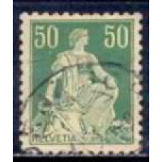 SUI0124U-SELO HELVETIA, 50C - SUÍÇA - 1907/17 - U