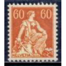 SUI0165N-SELO HELVETIA, 60C - SUÍÇA - 1917/22 - N
