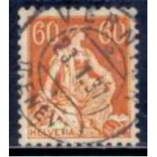 SUI0165U-SELO HELVETIA, 60C - SUÍÇA - 1917/22 - U