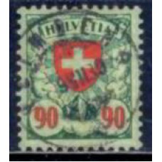 SUI0208U-SELO HELVETIA, 90C - SUÍÇA - 1924/27 - U
