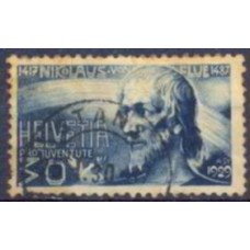SUI0238U-SELO PRÓ JUVENTUDE, BIENHEUREUX NICOLAS DE FLUE - SUÍÇA - 1929 - U - COM RESTRIÇÃO: VIDE DESCRIÇÃO