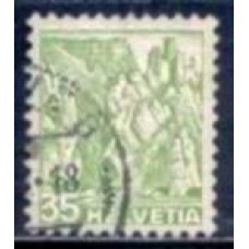 SUI0296U-SELO PAISAGENS, 35C - SUÍÇA - 1936 - U