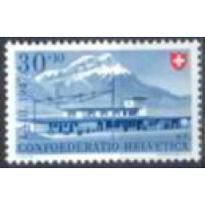 SUI0440M-SELO FESTA NACIONAL - PRÓ LUTA CONTRA O CÂNCER, 30C - SUÍÇA - 1947 - MINT