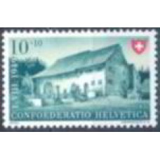 SUI0478N-SELO FESTA NACIONAL - PRÓ DESENVOLVIMENTO PROFISSIONAL DA JUVENTUDE, 10C - SUÍÇA - 1949 - N