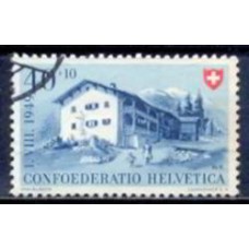 SUI0480U-SELO FESTA NACIONAL - PRÓ DESENVOLVIMENTO PROFISSIONAL DA JUVENTUDE, 40C - SUÍÇA - 1949 - U