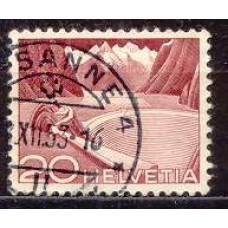 SUI0485U-SELO TECNOLOGIAS E PAISAGENS, 20C - SUÍÇA - 1949 - U