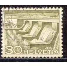SUI0487U-SELO TECNOLOGIAS E PAISAGENS, 30C - SUÍÇA - 1949 - U