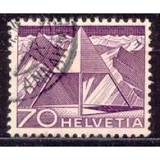 SUI0492U-SELO TECNOLOGIAS E PAISAGENS, 70C - SUÍÇA - 1949 - U