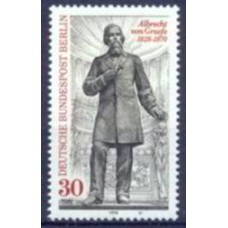 ABE0531M-SELO 150º ANIVERSÁRIO DE NASCIMENTO DO OFTALMOLOGISTA ALBRECHT VON GRAEFE - ALEMANHA BERLIN - 1978 - MINT