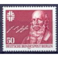 ABE0532M-SELO BICENTENÁRIO DO NASCIMENTO DE FRIEDRICH LUDWIG JAHN, PAI DA EDUCAÇÃO FÍSICA - ALEMANHA BERLIN - 1978 - MINT