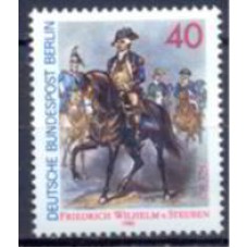 ABE0589M-SELO 250º ANIVERSÁRIO DE NASCIMENTO DO GENERAL FRIEDRICH WILHELM VON STEUBEN - ALEMANHA BERLIN - 1980 - MINT