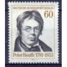 ABE0616M-SELO 200º ANIVERSÁRIO DO NASCIMENTO DE PETER BEUTH - ALEMANHA BERLIN - 1981 - MINT