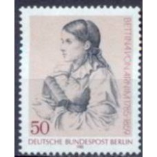 ABE0693M-SELO BICENTENÁRIO DE NASCIMENTO DA ESCRITORA BETTINA VON ARNIM - ALEMANHA BERLIN - 1985 - MINT