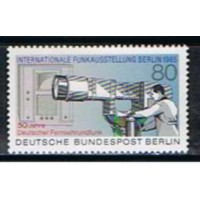ABE0703M-SELO EXPOSIÇÃO INTERNACIONAL DO RÁDIO E TELEVISÃO E 50º ANIVERSÁRIO DA TELEVISÃO ALEMÃ - ALEMANHA BERLIN - 1985 - MINT