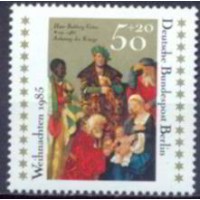 ABE0709M-SELO NATAL E 500º ANIVERSÁRIO DE NASCIMENTO DO PINTOR GRIEN - ALEMANHA BERLIN - 1985 - MINT
