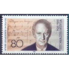 ABE0711M-SELO CENTENÁRIO DE NASCIMENTO DO MAESTRO WILHELM FURTWANGLER - ALEMANHA BERLIN - 1986 - MINT