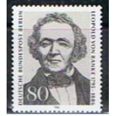 ABE0720M-SELO CENTENÁRIO DA MORTE DO HISTORIADOR LEOPOLD VON RANKE - ALEMANHA BERLIN - 1986 - MINT