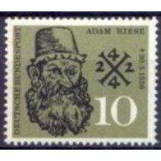 ALF0179M-SELO 4º CENTENÁRIO DA MORTE DO MATEMÁTICO ADAM RIESE - ALEMANHA FEDERAL - 1959 - MINT