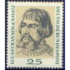 ALF0569N-SELO 500º ANIVERSÁRIO DE NASCIMENTO DO PINTOR LUCAS CRAMACH - ALEMANHA FEDERAL - 1972 - N