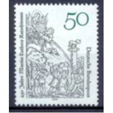 ALF0862M-SELO 450º ANIVERSÁRIO DA EDIÇÃO DO CATECISMO DE MARTINHO LUTERO - ALEMANHA FEDERAL - 1979 - MINT