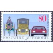 ALF1100M-SELO CENTENÁRIO DO AUTOMÓVEL - ALEMANHA FEDERAL - 1986 - MINT