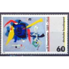 ALF1235M-SELO CENTENÁRIO DE NASCIMENTO DO PINTOR WILLI BAUMEISTER - ALEMANHA FEDERAL - 1989 - MINT