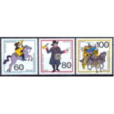 ALF1269N-SÉRIE PRÓ BENEFICÊNCIA - HISTÓRIA DOS CORREIOS - ALEMANHA FEDERAL - 1989 - N