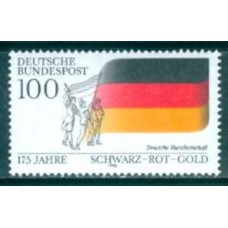 ALF1295M-SELO 175º ANIVERSÁRIO DA ASSOCIAÇÃO DOS ESTUDANTES ALEMÃES "PRETO-VERMELHO-OURO" - ALEMANHA FEDERAL - 1990 - MINT
