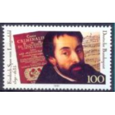 ALF1335M-SELO 400º ANIVERSÁRIO DO NASCIMENTO DE FRIEDRICH SPEE VON LANGENFELD - ALEMANHA FEDERAL - 1991 - MINT