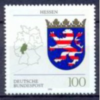 ALF1492M-SELO BRASÃO DE ARMAS DA ALEMANHA FEDERAL, HESSE - ALEMANHA FEDERAL - 1993 - MINT ALF1492M-SELO BRASÃO DE ARMAS DA ALEMANHA FEDERAL, HESSE - ALEMANHA FEDERAL - 1993 - MINT
