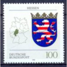 ALF1492M-SELO BRASÃO DE ARMAS DA ALEMANHA FEDERAL, HESSE - ALEMANHA FEDERAL - 1993 - MINT