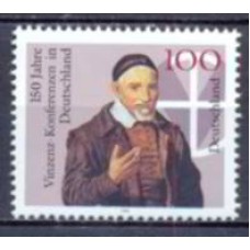 ALF1625M-SELO 150º ANIVERSÁRIO DAS CONFERÊNCIAS SÃO VICENTE DE PAULO NA ALEMANHA - ALEMANHA - 1995 - MINT