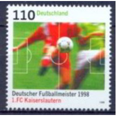 ALF1842M-SELO F C KAISERSLAUTERN CAMPEÃO ALEMÃO DE FUTEBOL 1998 - ALEMANHA - 1998 - MINT