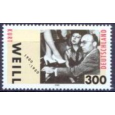 ALF1932M-SELO CENTENÁRIO DE NASCIMENTO DO COMPOSITOR KURT WEILL - ALEMANHA - 2000 - MINT