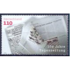 ALF1949M-SELO 350º ANIVERSÁRIO DO 1º PERIÓDICO EINKOMMENDEN ZEITUNGEN - ALEMANHA - 2000 - MINT
