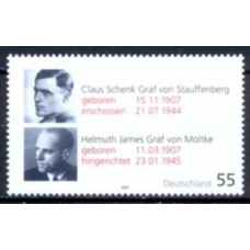 ALF2415M-SELO MEMBROS DA RESISTÊNCIA ALEMÃ EXECUTADOS - ALEMANHA - 2007 - MINT
