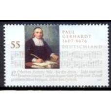 ALF2416M-SELO PASTOR E POETA PAUL GERHARDT - ALEMANHA - 2007 - MINT