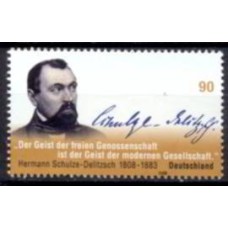 ALF2509M-SELO POLÍTICO E JURISTA HERMANN SCHULZE-DELITZSCH - ALEMANHA - 2008 - MINT