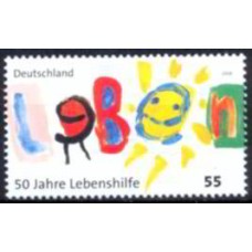 ALF2527M-SELO CINQUENTENÁRIO DA ASSOCIAÇÃO LEBENSHILFE PARA DEFICIENTES MENTAIS - ALEMANHA - 2008 - MINT