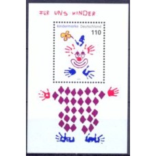 ALFB052M-BLOCO PELAS NOSSAS CRIANÇAS - ALEMANHA - 2000 - MINT