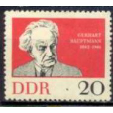 ALO0637M-SELO CENTENÁRIO DE NASCIMENTO DO ESCRITOR GERHART HAUPTMANN - ALEMANHA ORIENTAL - 1962 - MINT
